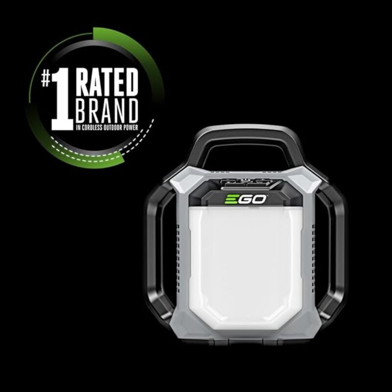 Compact Area Light, Adjustable Brightness, Up to 3,000 lumens, Battery and Charger not Included.